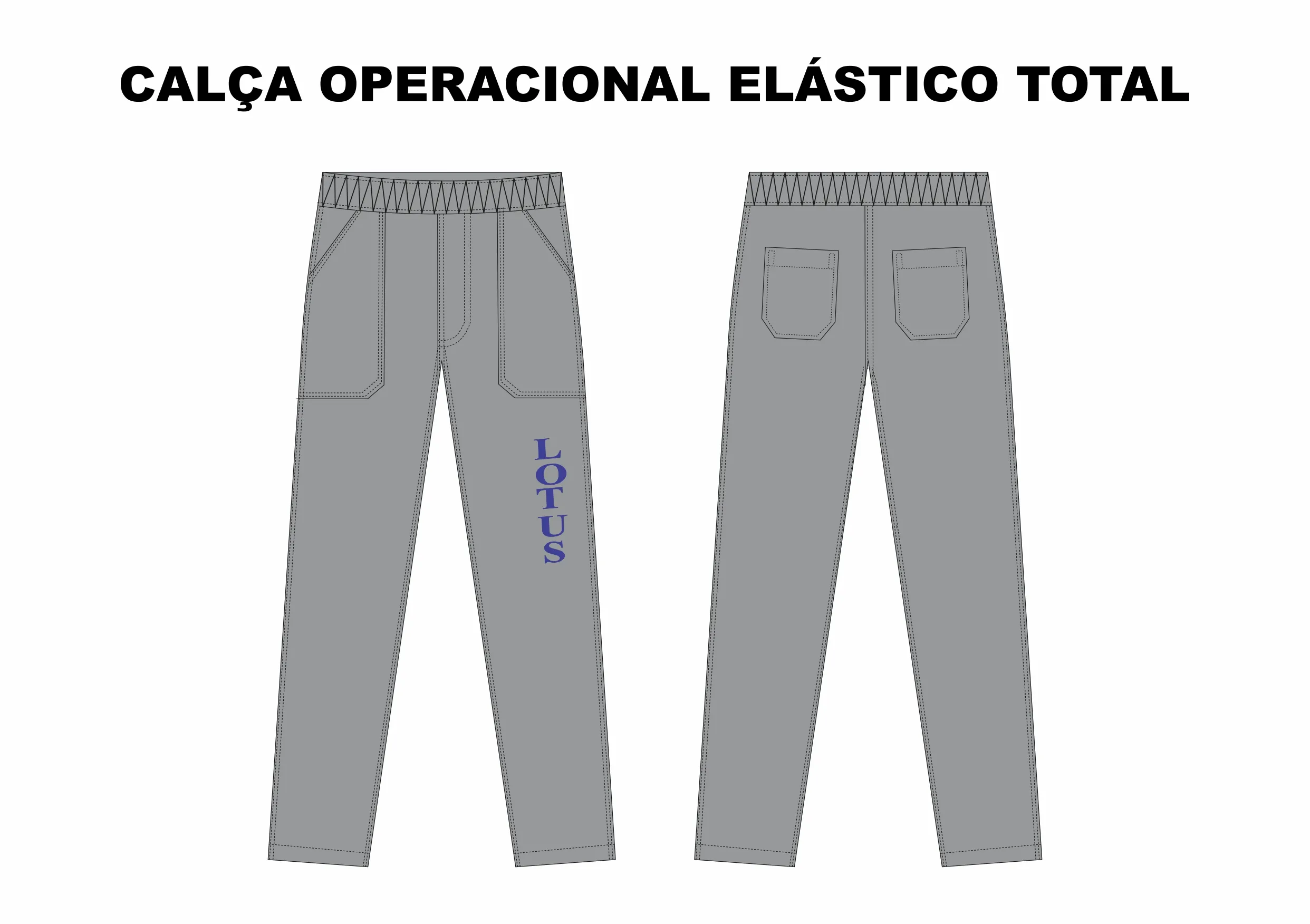 CALÇA RANCHEIRO - FACHINEIRO PRETO TAM 42