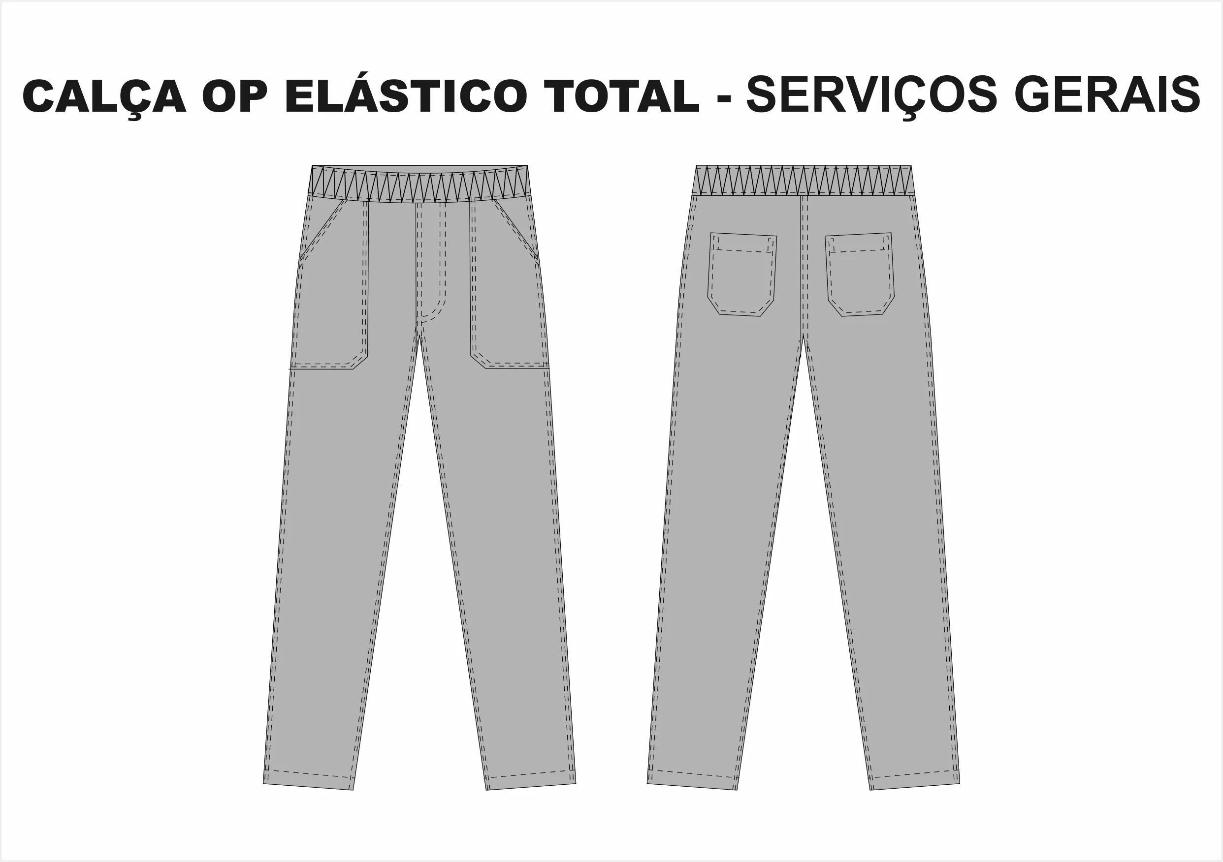 CALÇA RANCHEIRO CINZA ESCURO TAM GG5