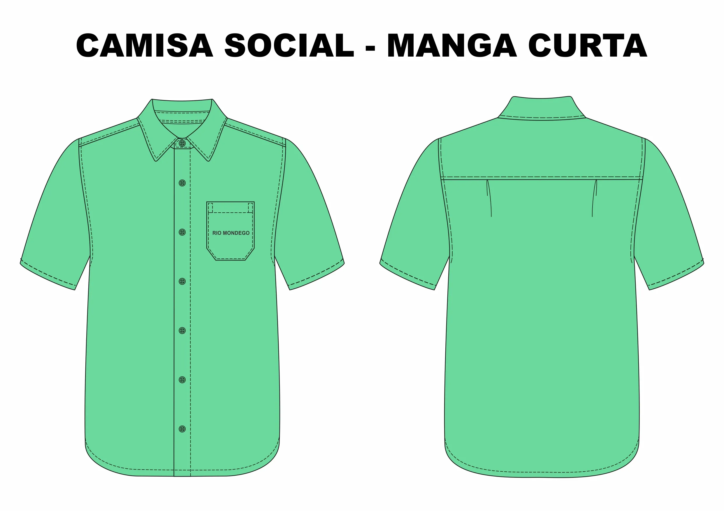 CAMISA SOCIAL VERDE CLARO TAM GG5
